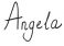 Angela handgeschreven